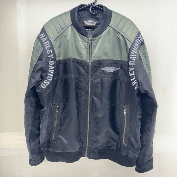 Harley-Davidson® Mainstreet Colorblocked Nylon Bomber Jacket 98583-17VM Size 2XL